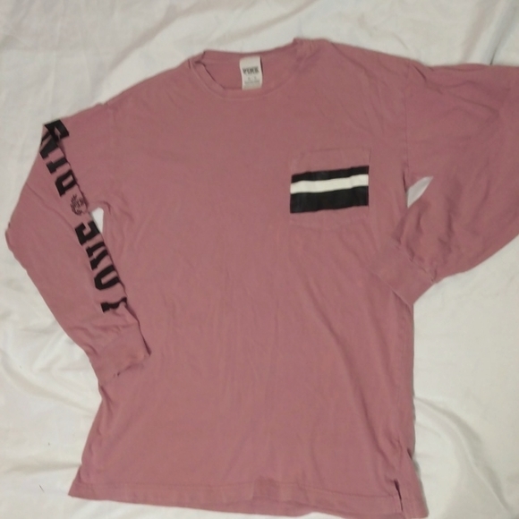 EUC PINK VICTORIA SECRET LONG SLEEVE SHIRT - Picture 2 of 5